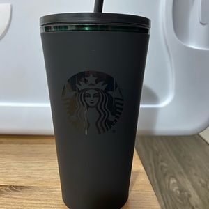 Starbucks Matte Black Plastic Tumbler